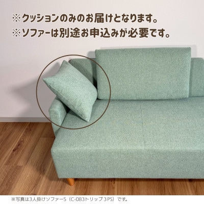 ソファー用クッション単品【張地選択可】セミオーダー品　※ソファー本体は別申込み(C-083トリップ)