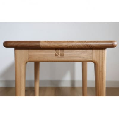 センターテーブル60×45cm【塗装色選択可】北海道産エルム材突板天板O-001TTUKI600