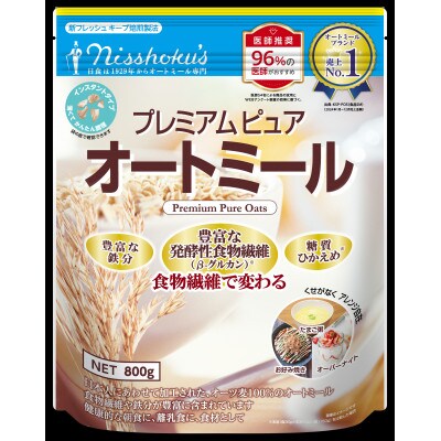 日食 プレミアムピュア オートミール(インスタントタイプ)800g×10袋