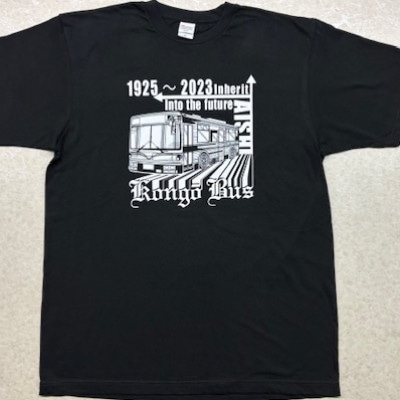 金剛バス　記念Tシャツ　XLサイズ(ブラック)