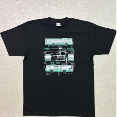 金剛バス　レガシーTシャツ　Lサイズ(ブラック)