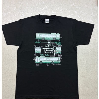 金剛バス　レガシーTシャツ　Mサイズ(ブラック)