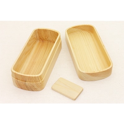 紀州桧弁当箱タイプ　S-4　NA　ナノコート