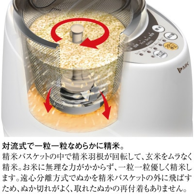 精米機「新鮮風味づき」SM-500W (1～5合)　※無水米とぎコース付き