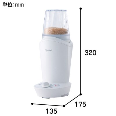 小型精米機 「RICELON」(0.5～2合) SM-201W 無洗米コース付