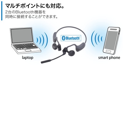 空気振動型ヘッドセット「eSus4」ES-25NBH ※無線タイプ