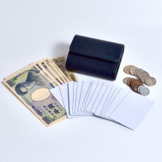ミニ財布:信州鹿革:DMS-100:ネイビー