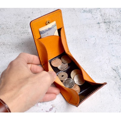 BOX型小銭入れ GBC-110 (トスカーナシュリンク) / モスグリーン