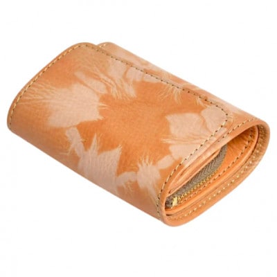 杏染革 三つ折りウォレット KMS-100| 三つ折り財布 財布 カードケース