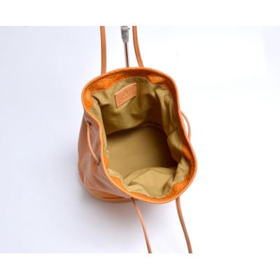 2way巾着鹿革バッグ GDK-200 / グレー