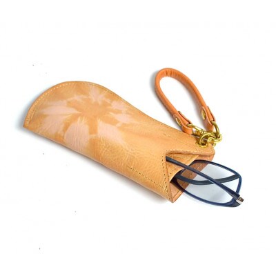 杏染革 メガネケース KGC-200