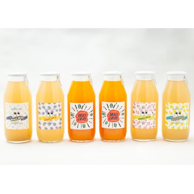 りんごジュース180ml飲み比べ6本セット(シナノスイート　4本　&にんじんりんごジュース　2本)