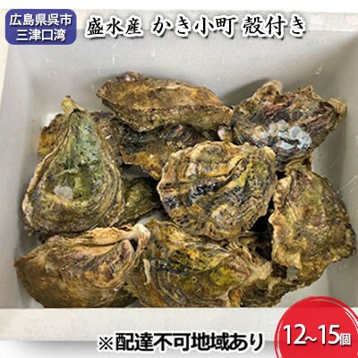 盛水産 かき小町 殻付き 12～15個[NO5624-0784]