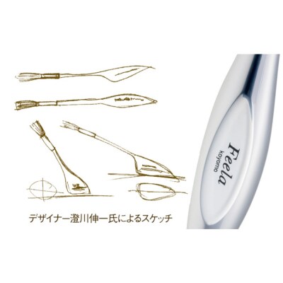 リラックスブラシ　古羊毛　Feela type-R クリアブルー