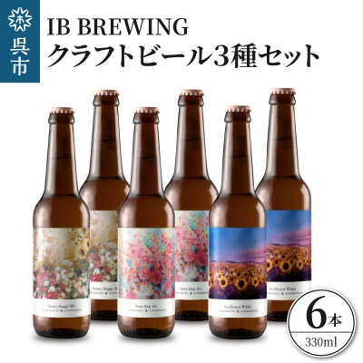 IB BREWINGクラフトビール 3種6本セット