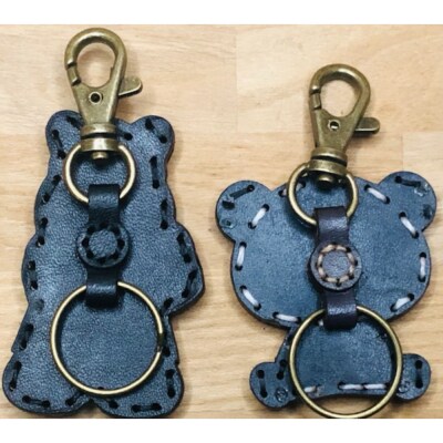 ヤブver2&zooパンダ レザーキーホルダーセット