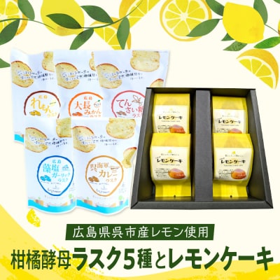 柑橘酵母ラスク5種とレモンケーキ
