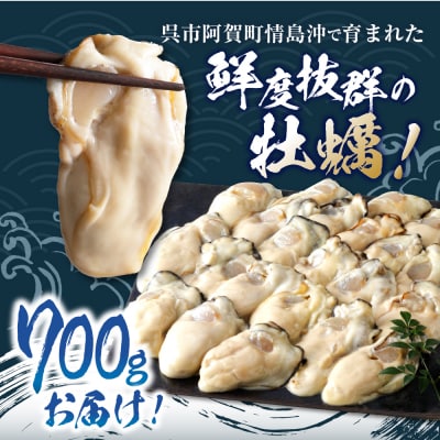 【2025年11月解禁後順次発送】高田水産 生かき むき身 700g ku010-001-11-25