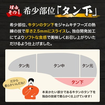 秘伝の塩だれ 薄切り 牛タン カルビ 切り落とし1050g ku008-015-r