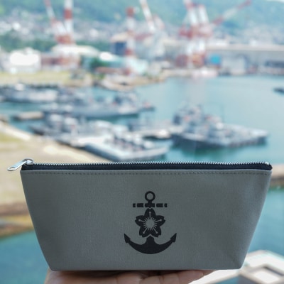 HUG森野艦船帆布ペンポーチ(イカリマーク)