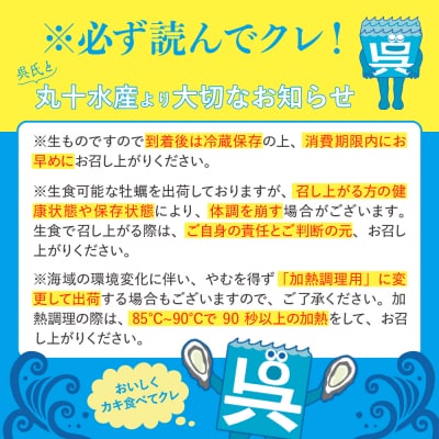 【2025年12月より発送】丸十水産 生牡蠣 特選むき身 400g 殻付き かき小町 約2kg