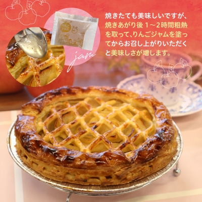 洋菓子素材工房ぴゅあハウス 成形済 冷凍 アップルパイ 約20cm(7号弱) ku156-002-r