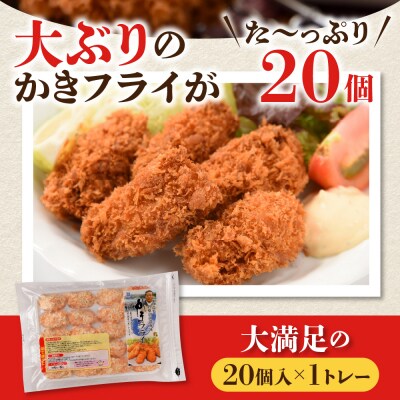 北吉水産 広島県産 冷凍 かきフライ 500g (25g20粒×1トレー) ku004-007-r