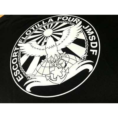 Tシャツ【第4護衛隊群】公式 自衛隊グッズ 八咫烏 3Lサイズ ku091-071-w3l-r