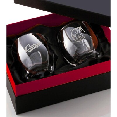 カープ八角オールドグラス/ペア　 ku186-002-r