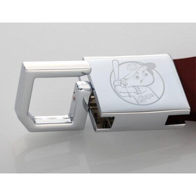 カープ牛革キーホルダー　ku186-004-r