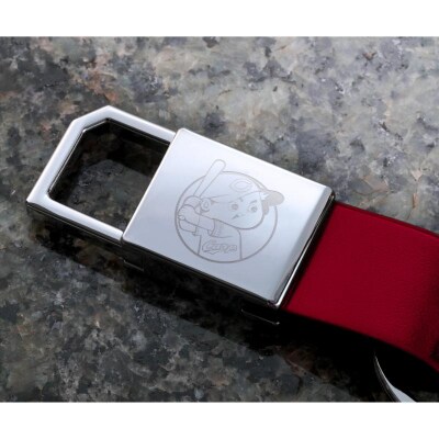 カープ牛革キーホルダー　ku186-004-r