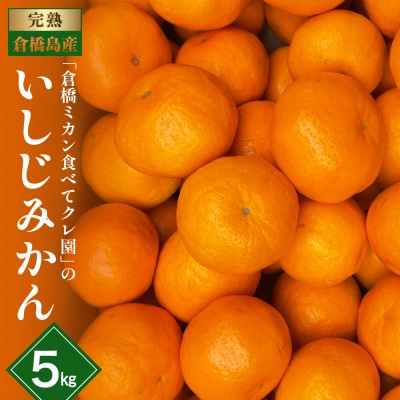 【2026年1月～発送】倉橋ミカン食べてクレ園 いしじみかん約5kg ku154-001-25