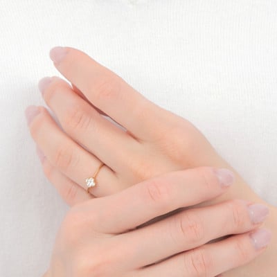クローバーダイヤモンドリング　0.15CT　R3989DI-Y #6