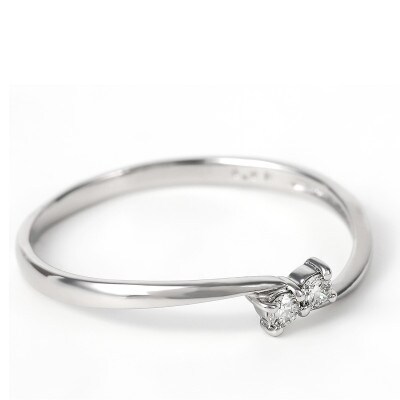 プラチナ ダイヤ0.05ct リング R953DI-P2 #12