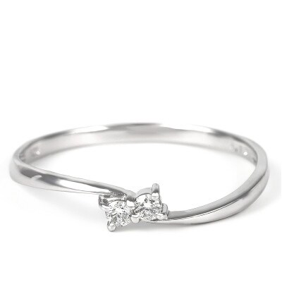 プラチナ ダイヤ0.05ct リング R953DI-P2 #16