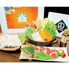 イベリコ豚&ひみつのなべつゆと締めの湖北そば「三成セット」