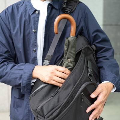 紳士折りたたみ傘　MAKITA STANDARD|槙田商店の職人が作る日本製の高級傘(カーキ)