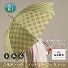 婦人長傘ノルディック ドットコラージュ(グリーン)槙田商店の傘職人が作る北欧テイスト