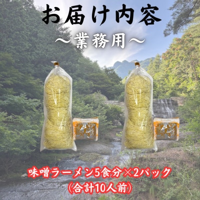 【訳あり】麺好き必見!老舗製麺所「平井屋」の業務用!!味噌ラーメン1袋5食分×2P(合計10食分)