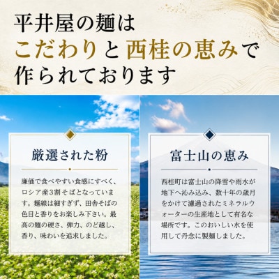 【発送月固定定期便】【訳あり】老舗製麺所「平井屋」の富岳そば3人前平袋×1P(合計3人前)全10回