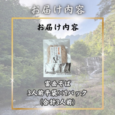 【発送月固定定期便】【訳あり】老舗製麺所「平井屋」の富岳そば3人前平袋×1P(合計3人前)全10回