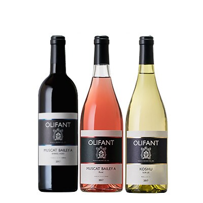 笹一酒造OLIFANT【赤・白・ロゼ】750ml×各1本(合計3本)山梨県西桂町