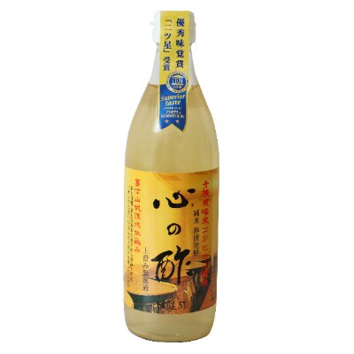 優秀味覚賞受賞　「純米 心の酢 上澄み無濾過」500ml 6本セット