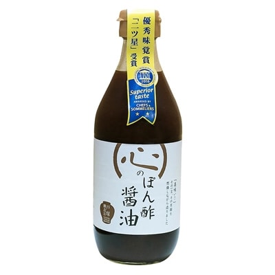 優秀味覚賞受賞　逸品「純米 心の酢」とぽん酢 ギフト5本セット