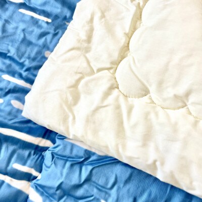 数量限定!!職人さんが作った綿肌掛けふとん　葛飾北斎　冨嶽三十六景　凱風快晴柄　春夏秋用掛け布団　