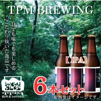 酒好きあつまれ厳選ホップ香る富士山麓仕込みのクラフトビールTPM BREWING【IPA】6本セット