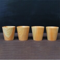 天然ひのきカップ　4個セット