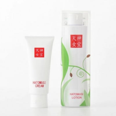 自然派はとむぎ化粧品『みたから天女』化粧水+クリームセット