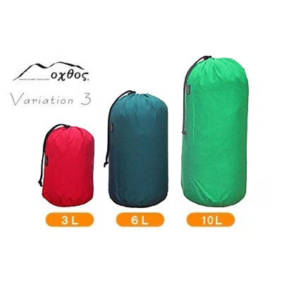 【バリエーション3】oxtos スタッフバッグ・3L～10L(3枚セット)