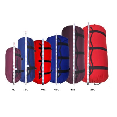 【レッド】oxtos NEW透湿防水コンプレッションバッグ 12L